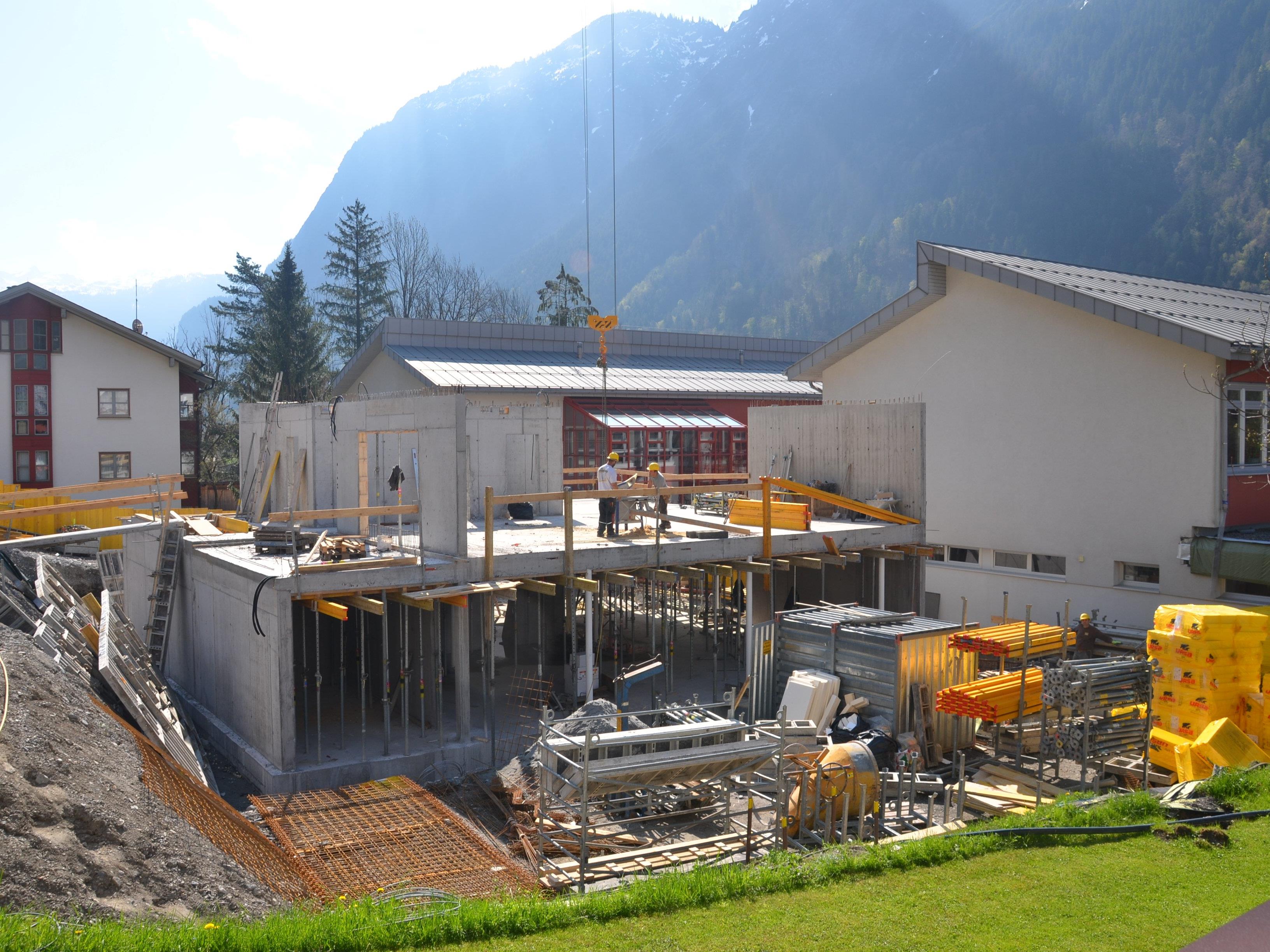 Baufortschritt Gemeindezentrum Innerbraz