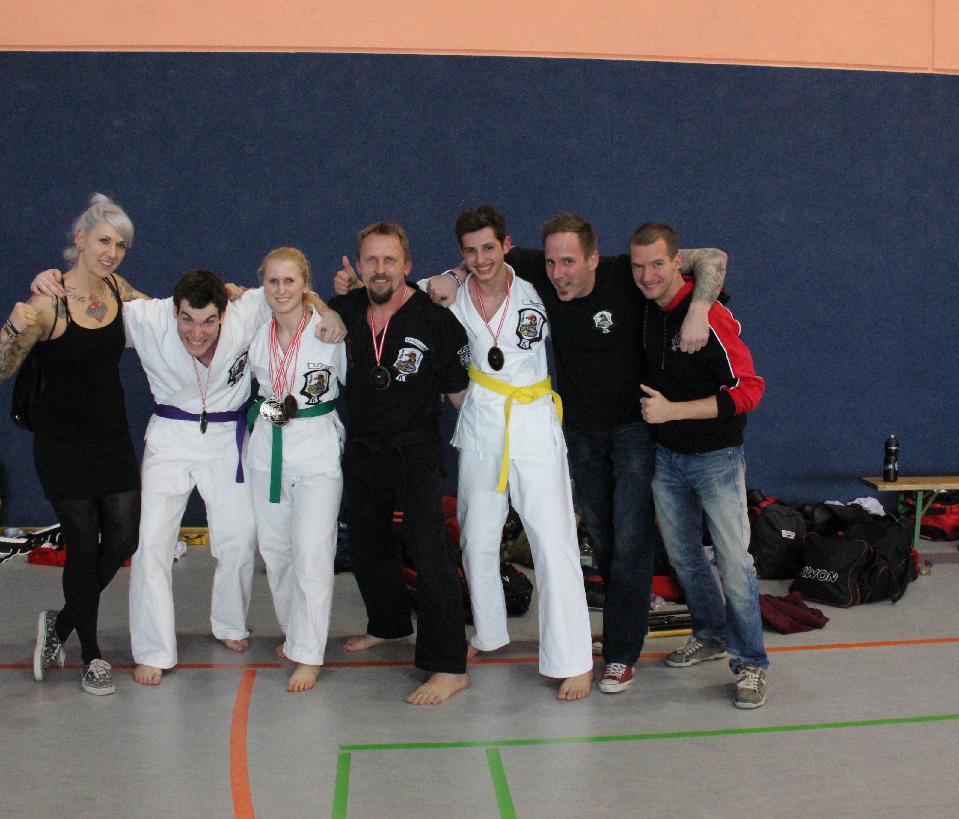 Das erfolgreiche Team des Kenpokarate-Club Lustenau Das erfolgreiche Team des Kenpokarate-Club Lustenau