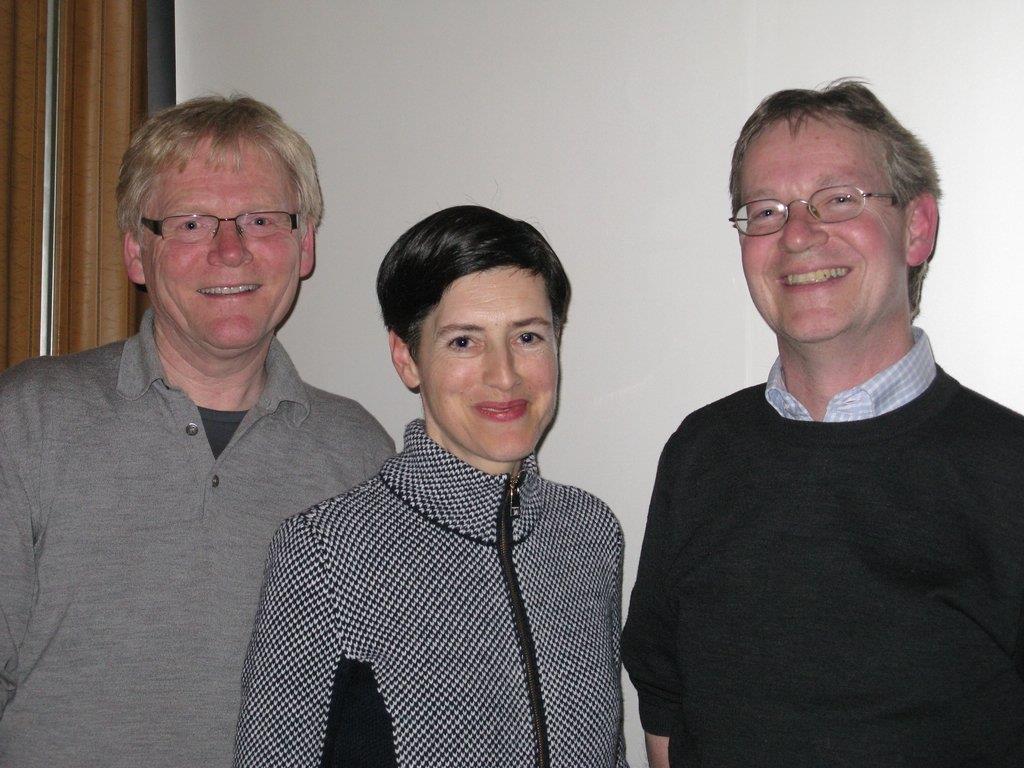 Obmann Helmut Schlatter, Schriftführerin Monika Kühne und Kassier Thomas Welte bilden den neuen Vorstand.