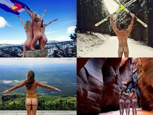 Der neue Instagram-Hype: Nacktfotos in der Natur im Internet teilen.