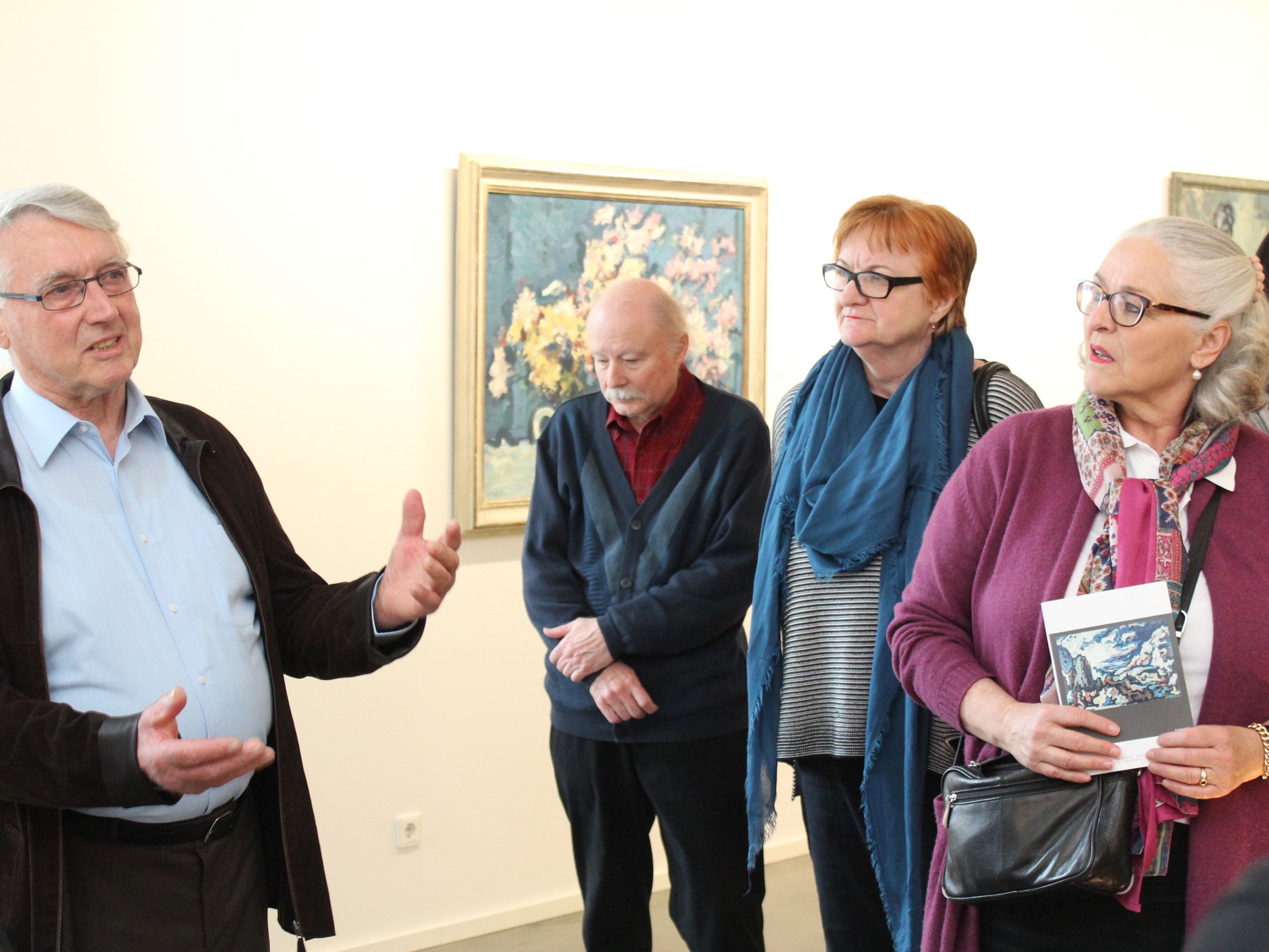 Alwin Rohner führte persönlich durch die Sonderausstellung.