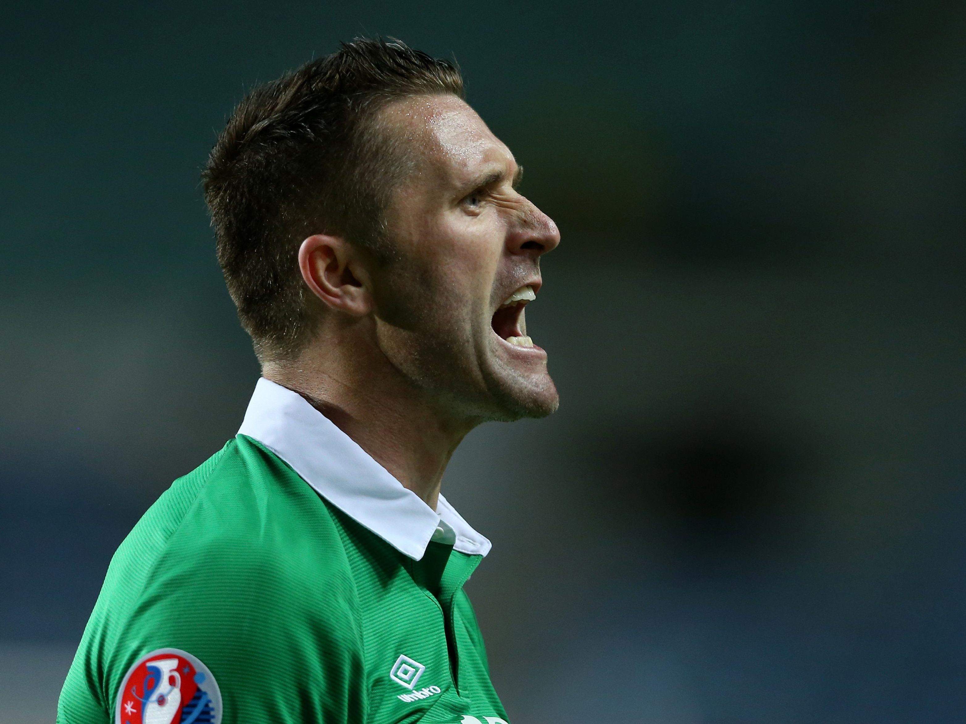 Irlands Stürmer-Routinier droht, die EM in Frankreich zu verpassen. Irlands Stürmer-Routinier droht, die EM in Frankreich zu verpassen.