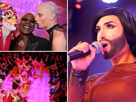 Buntes Ballvergnügen am Wiener Diversity Ball. Buntes Ballvergnügen am Wiener Diversity Ball.