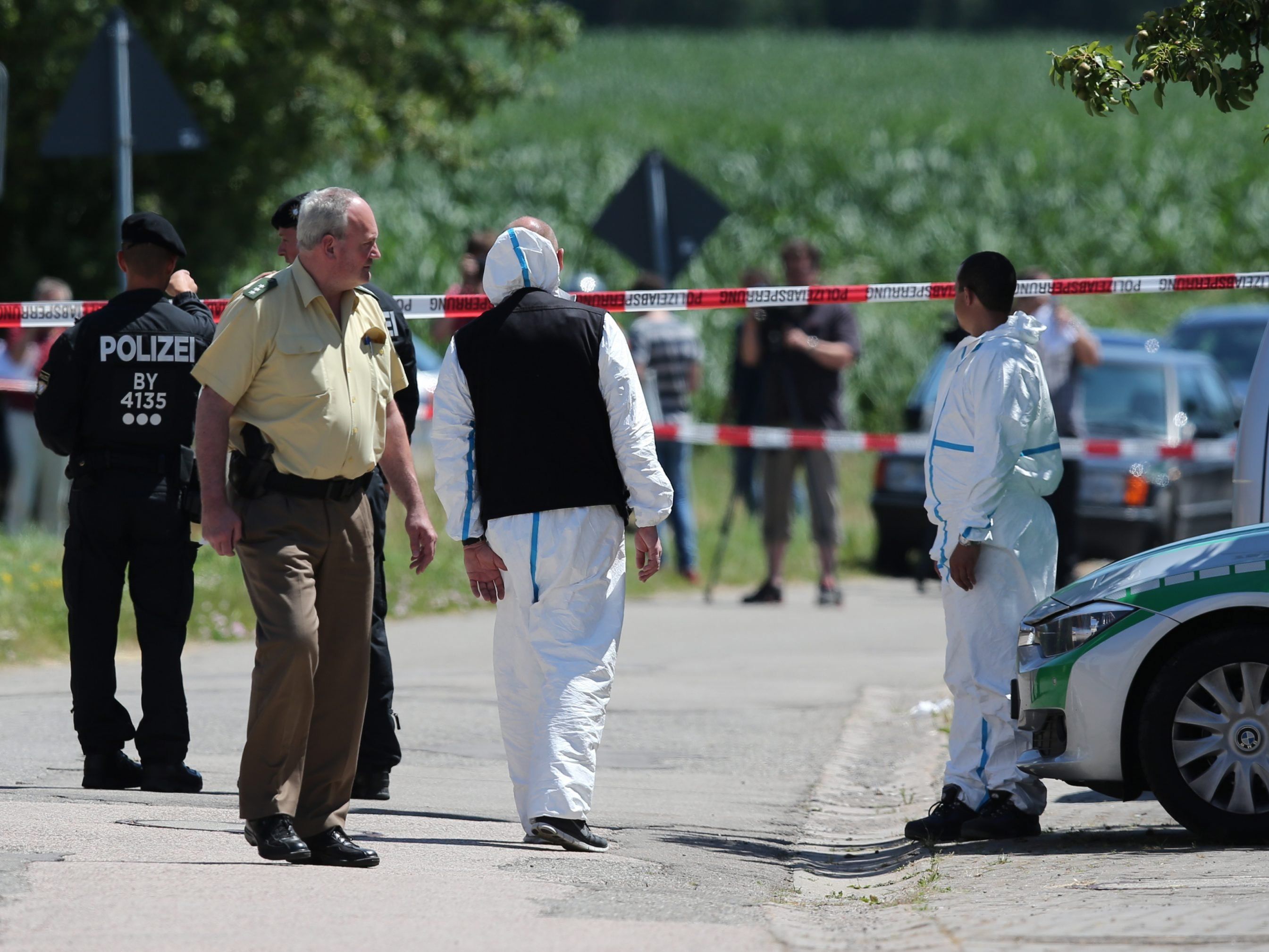 Am Tatort in Leutershausen. Ein 48-Jähriger erschoss dort letzten Sommer zwei Menschen. Am Tatort in Leutershausen. Ein 48-Jähriger erschoss dort letzten Sommer zwei Menschen.