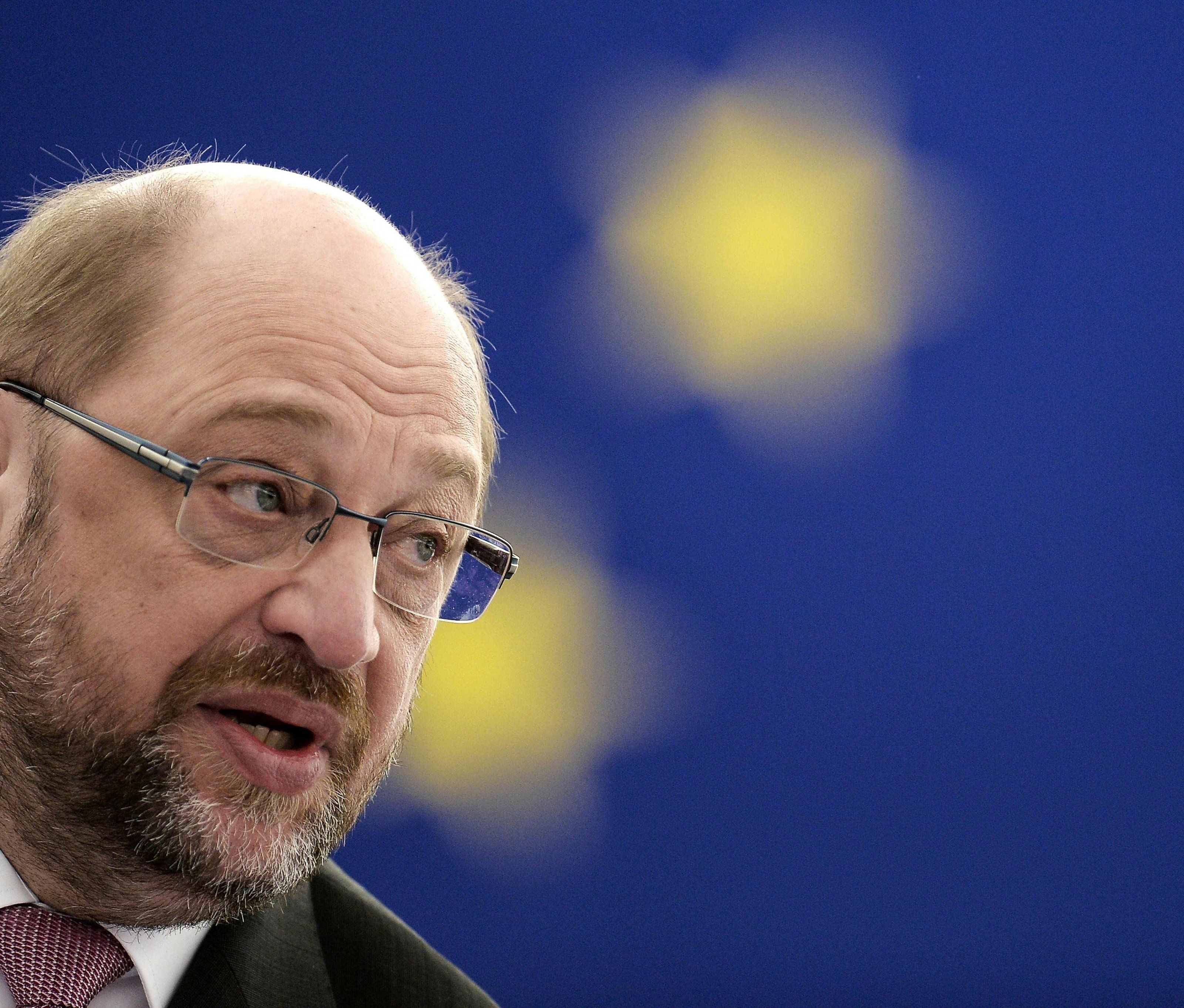 Martin Schulz: Spaltung, Krawall, die Diffamierung ganzer Gruppen und das Schüren von Ängsten seien das Programm der AfD. Martin Schulz: Spaltung, Krawall, die Diffamierung ganzer Gruppen und das Schüren von Ängsten seien das Programm der AfD.