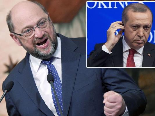 EU-Parlamentspräsident Martin Schulz schickt deutliche Worte in Richtung Erdogan.