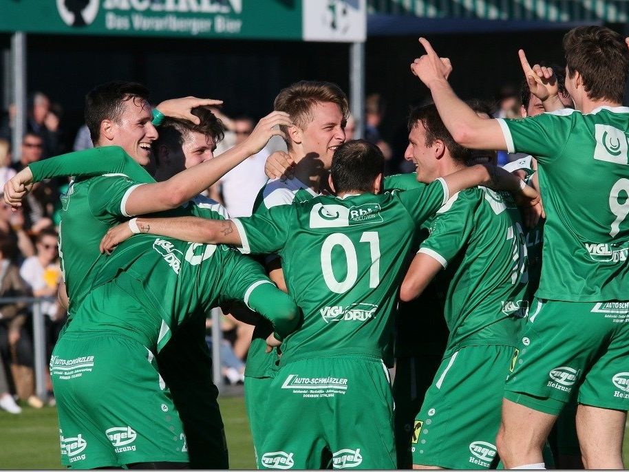Dornbirner SV durfte sieben Mal jubeln Dornbirner SV durfte sieben Mal jubeln