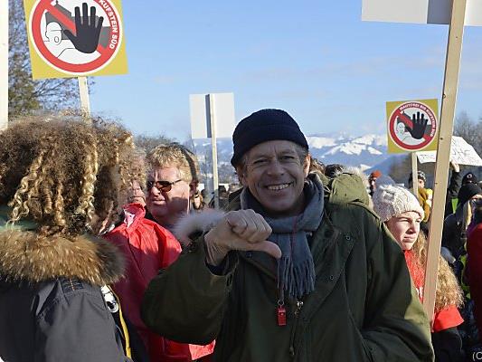 Bodenseer bei einer Demo gegen Mautgebühren im Jahr 2013