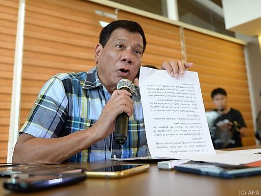 Zukünftiger Präsident Duterte will hart durchgreifen Zukünftiger Präsident Duterte will hart durchgreifen