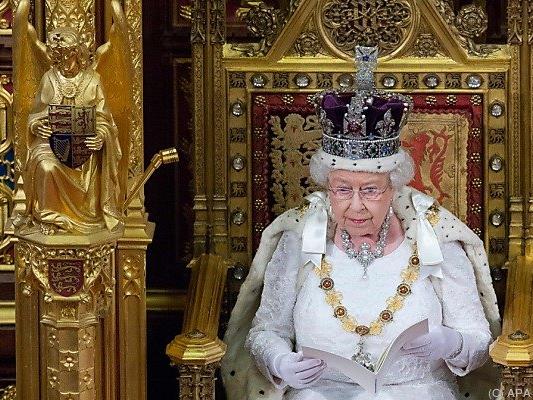 Queen Elizabeth hielt ihre traditionelle Rede im Parlament