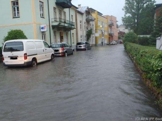 Überschwemmungen in Bad Ischl