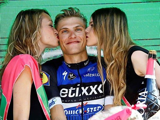 Marcel Kittel freut sich über den Etappensieg Marcel Kittel freut sich über den Etappensieg