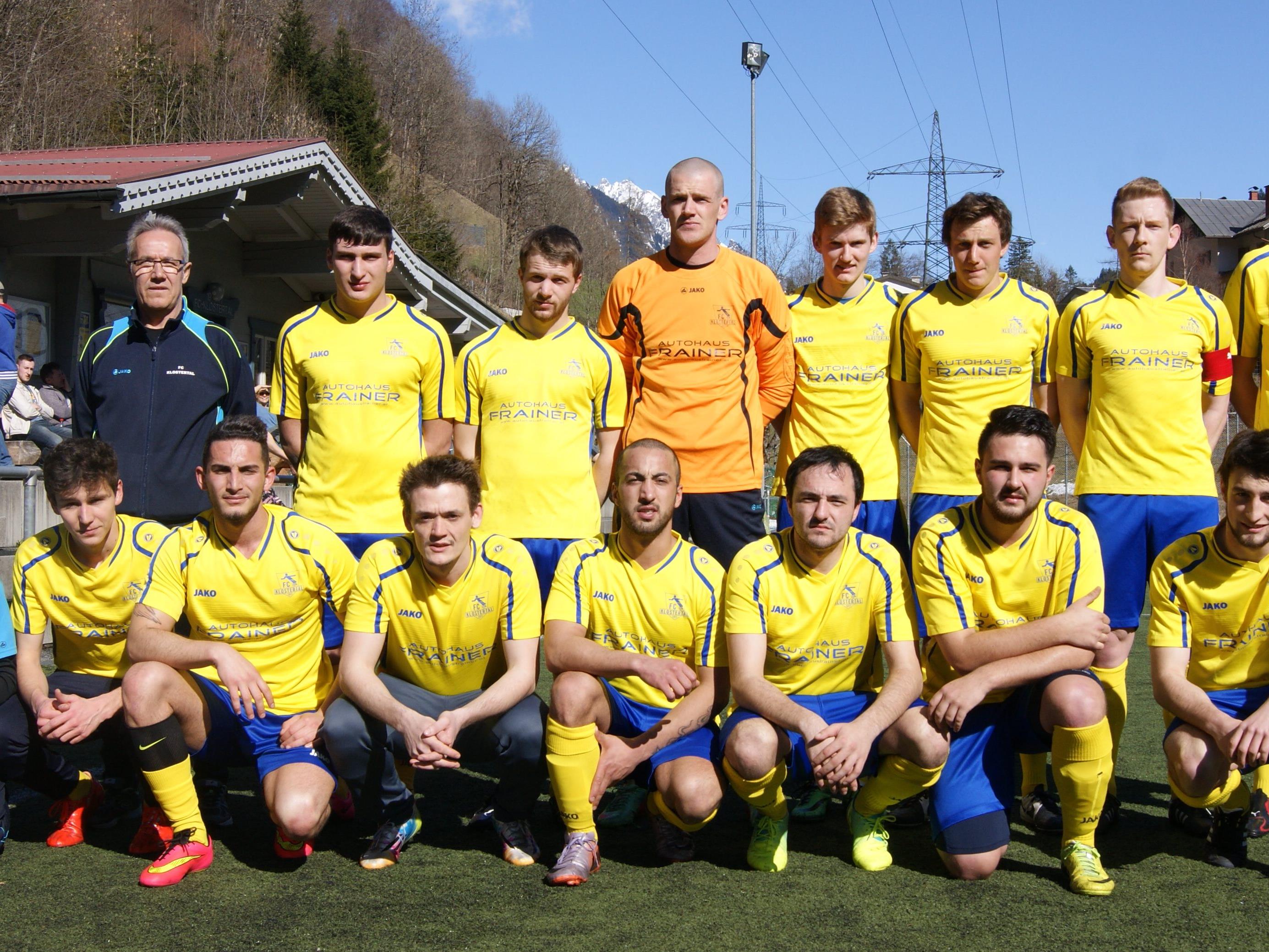 Die Kampfmannschaft des FC Klostertal