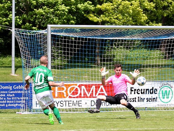 Winsauer Marcel erzielte die 1:0-Führung Winsauer Marcel erzielte die 1:0-Führung