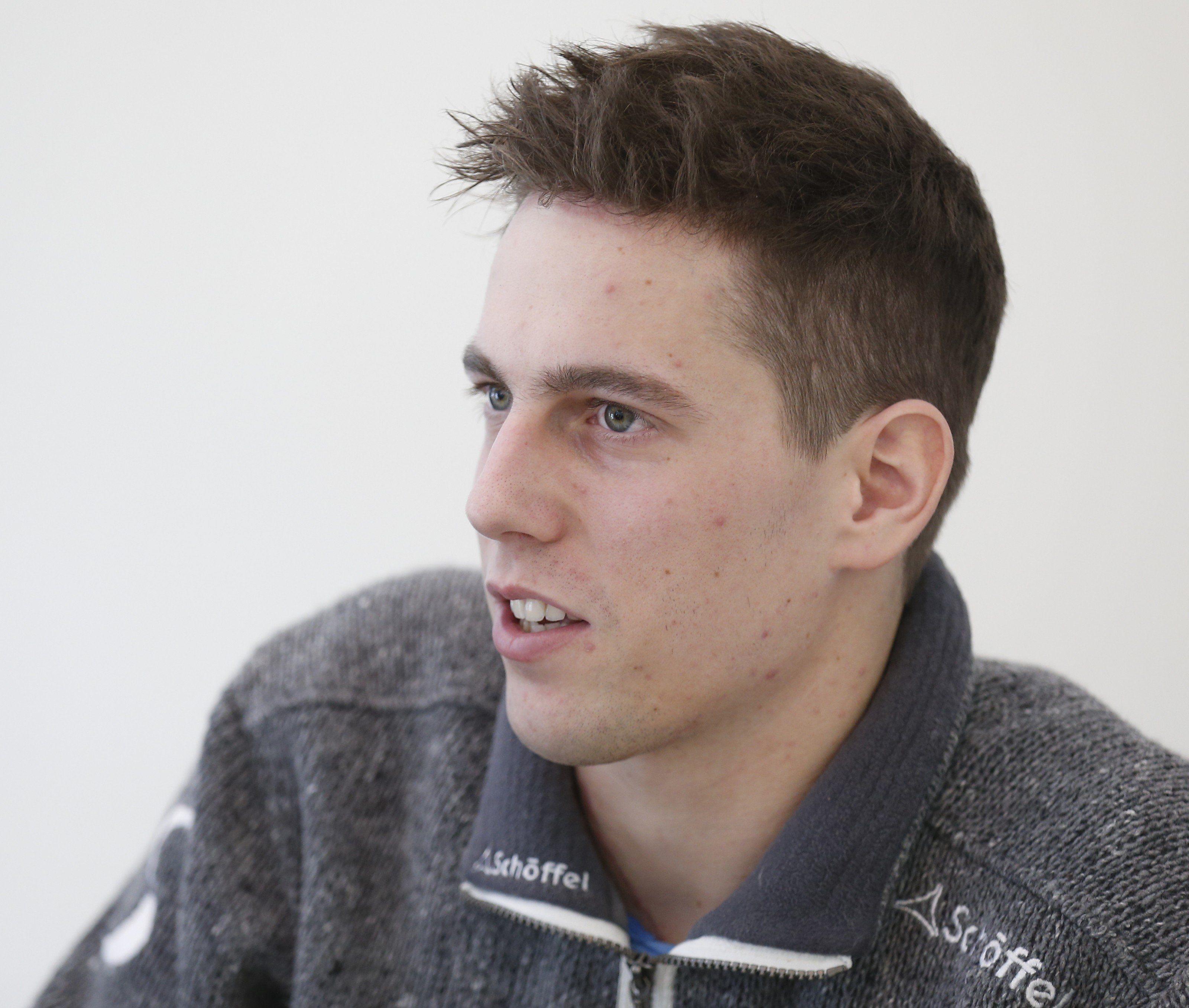 Skispringer Lukas Müller kämpt sich zurück. Skispringer Lukas Müller kämpt sich zurück.