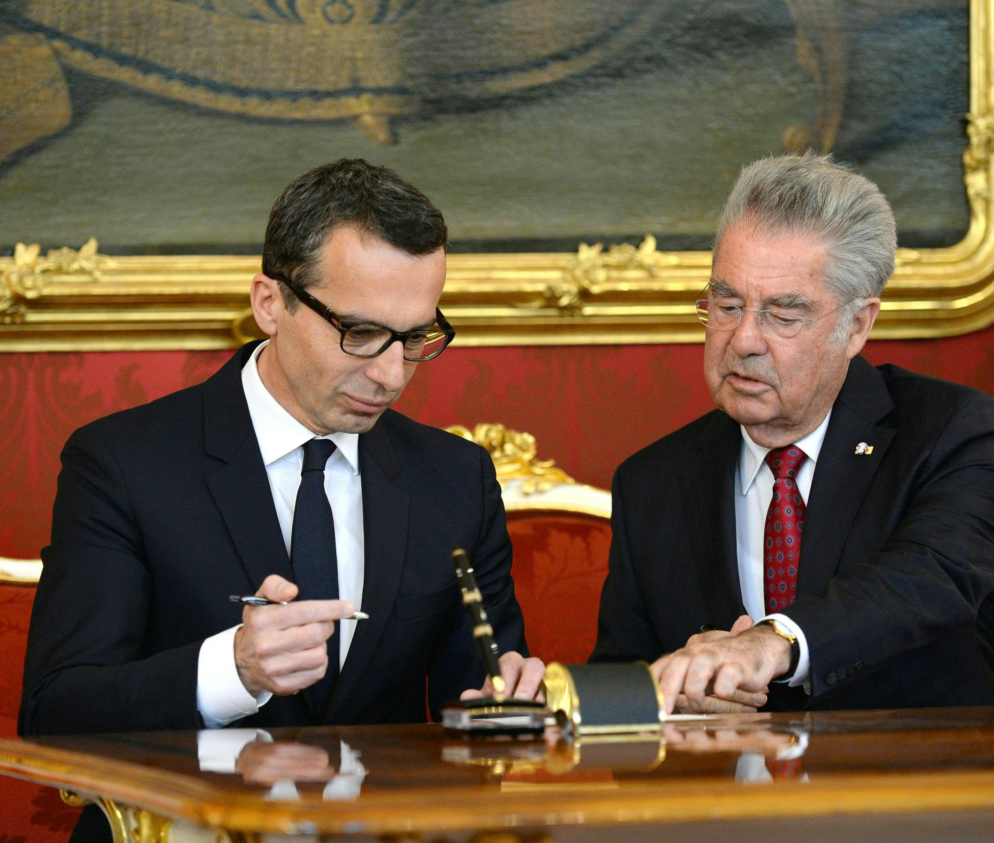 Kern neuer Kanzler. Kern neuer Kanzler.