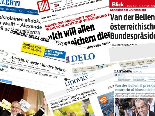 Das berichtet die internationale Presse über den Ausgang Bundespräsidentenwahl. Das berichtet die internationale Presse über den Ausgang Bundespräsidentenwahl.