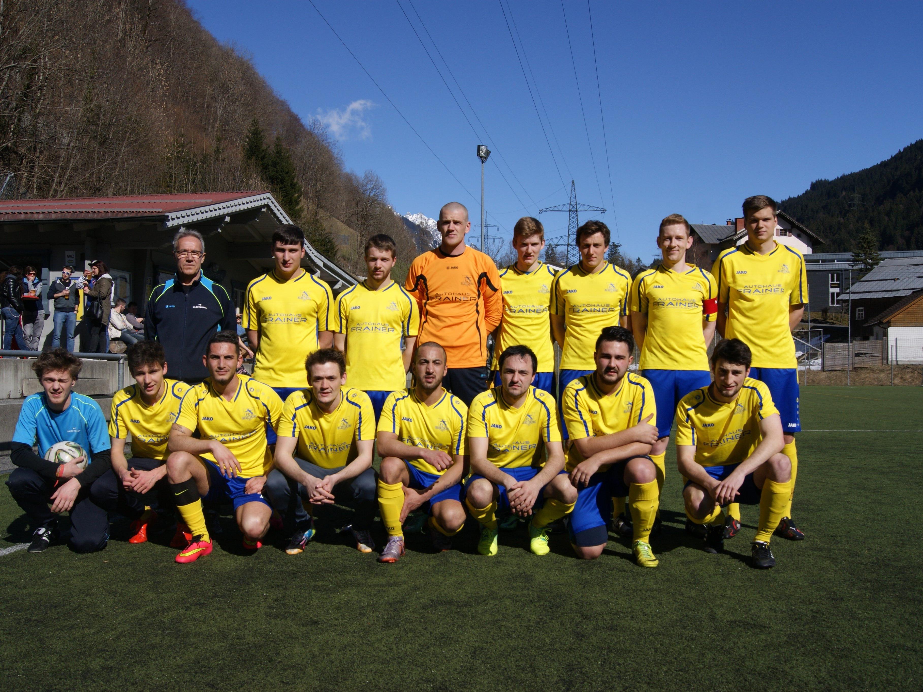 Die Kampfmannschaft des FC Klostertal