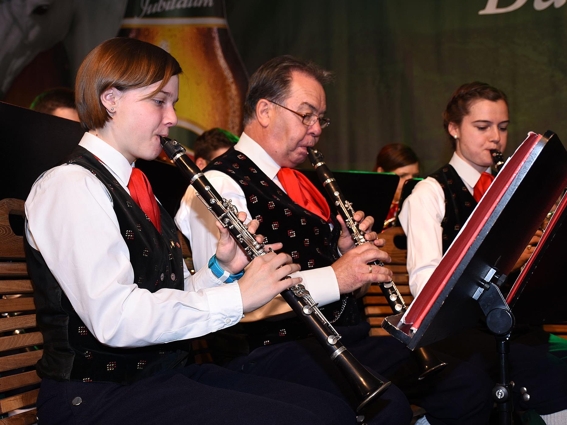 Die Stadtmusik Bludenz untermalte den Fassanstich im Festzelt und begeisterte danach mit ihrem Unterhaltungsprogramm.