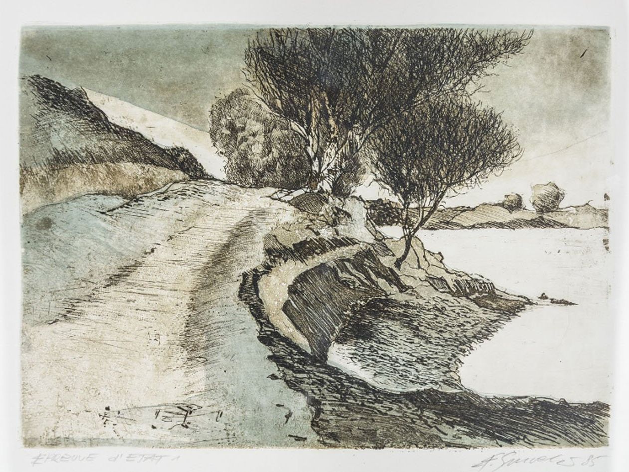 Kunstwerke wie die Farbradierung "Wocherhafen" von Erich Smodics kommen unter den Hammer. Kunstwerke wie die Farbradierung "Wocherhafen" von Erich Smodics kommen unter den Hammer.