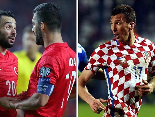 Die Türkei trifft in Runde eins der EM-Gruppe D auf Kroatien. Die Türkei trifft in Runde eins der EM-Gruppe D auf Kroatien.