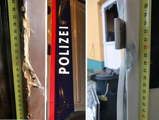 Einbruchsspuren des Duos in Niederösterreich. Einbruchsspuren des Duos in Niederösterreich.