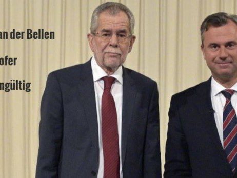 Van der Bellen gegen Hofer in der Stichwahl. Van der Bellen gegen Hofer in der Stichwahl.
