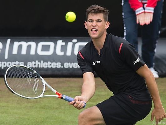 Dominic Thiem setzte sich gegen Sam Groth durch Dominic Thiem setzte sich gegen Sam Groth durch