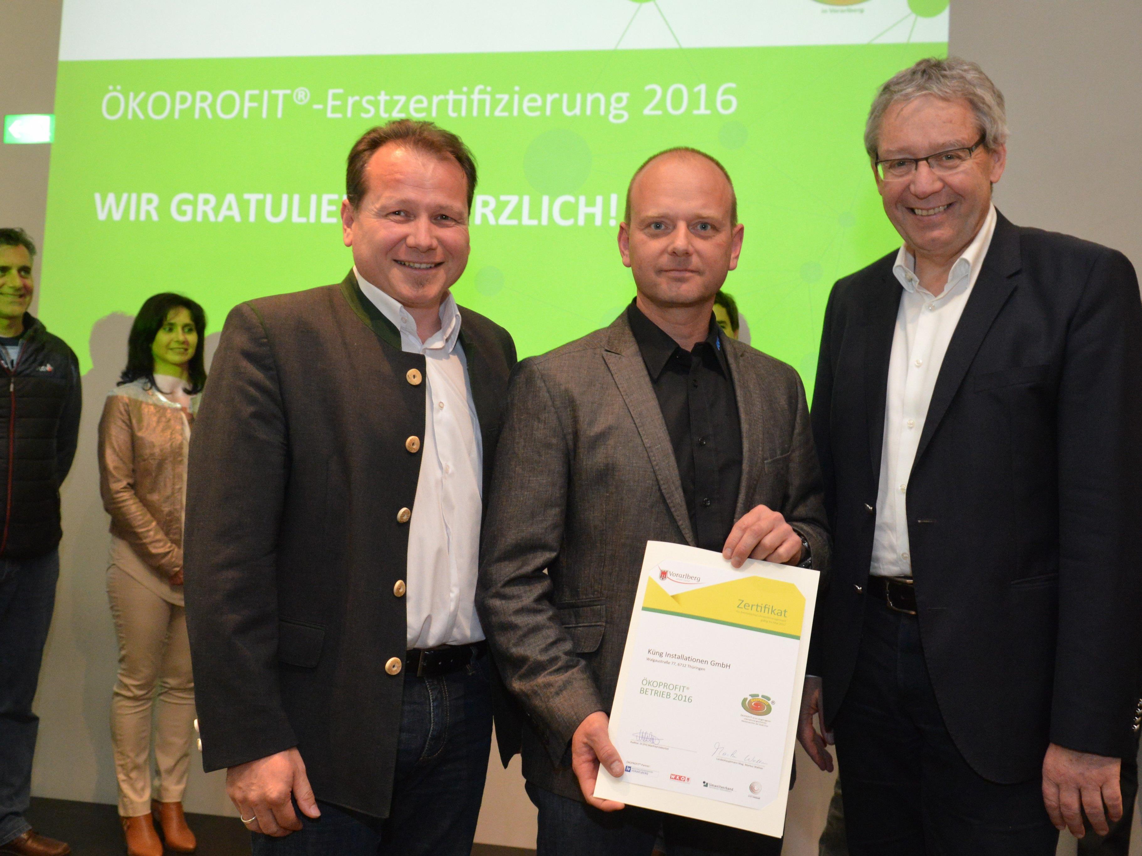 ÖKOPROFIT-Zertifikate für Thüringer Betriebe