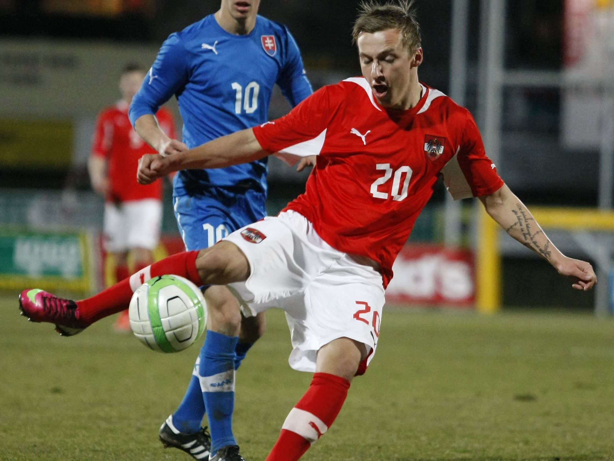 Marcel Ritzmaier im Trikot der österreichischen U21-Auswahl. Marcel Ritzmaier im Trikot der österreichischen U21-Auswahl.