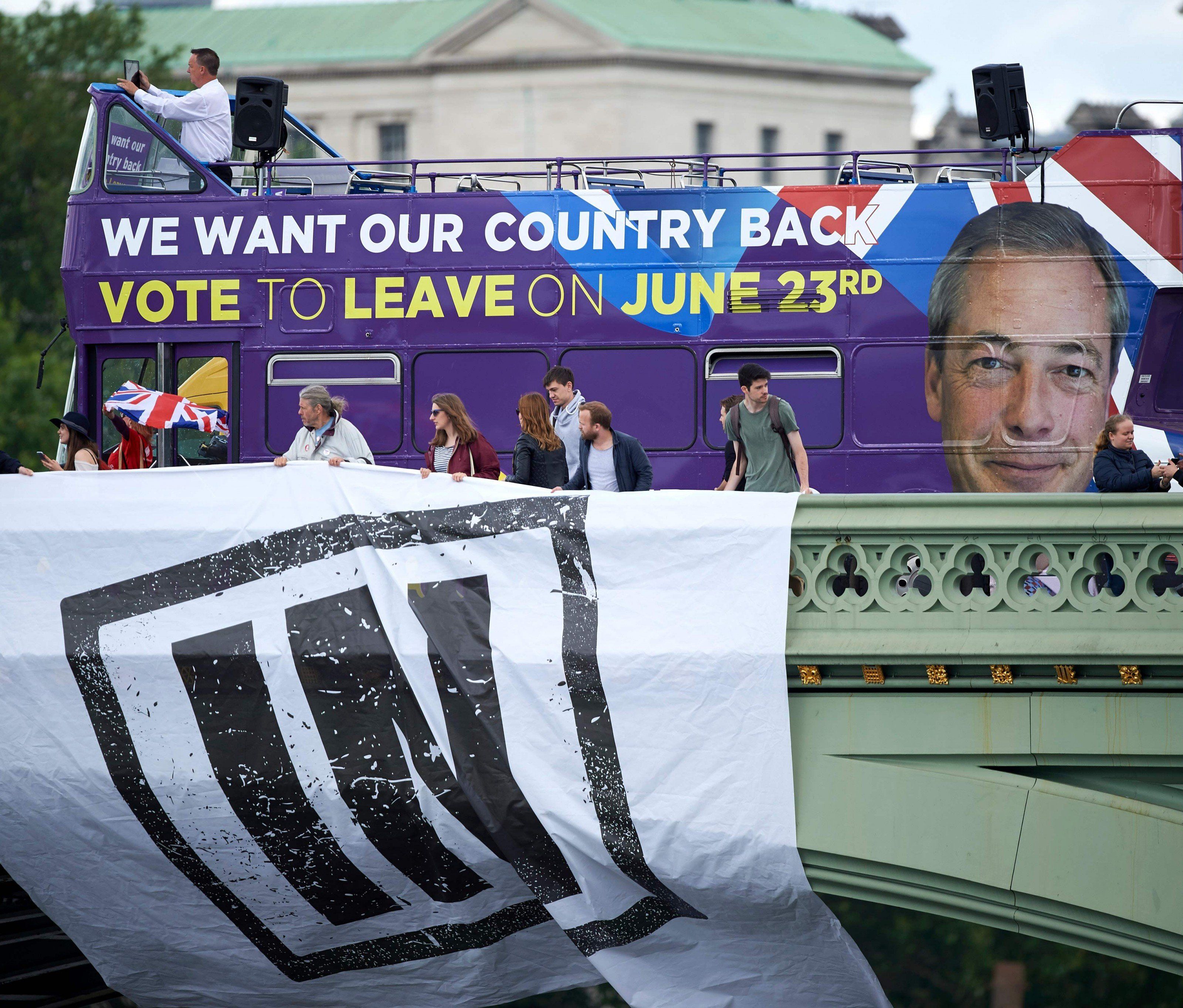 Brexit-Lager baut Vorsprung aus. Brexit-Lager baut Vorsprung aus.