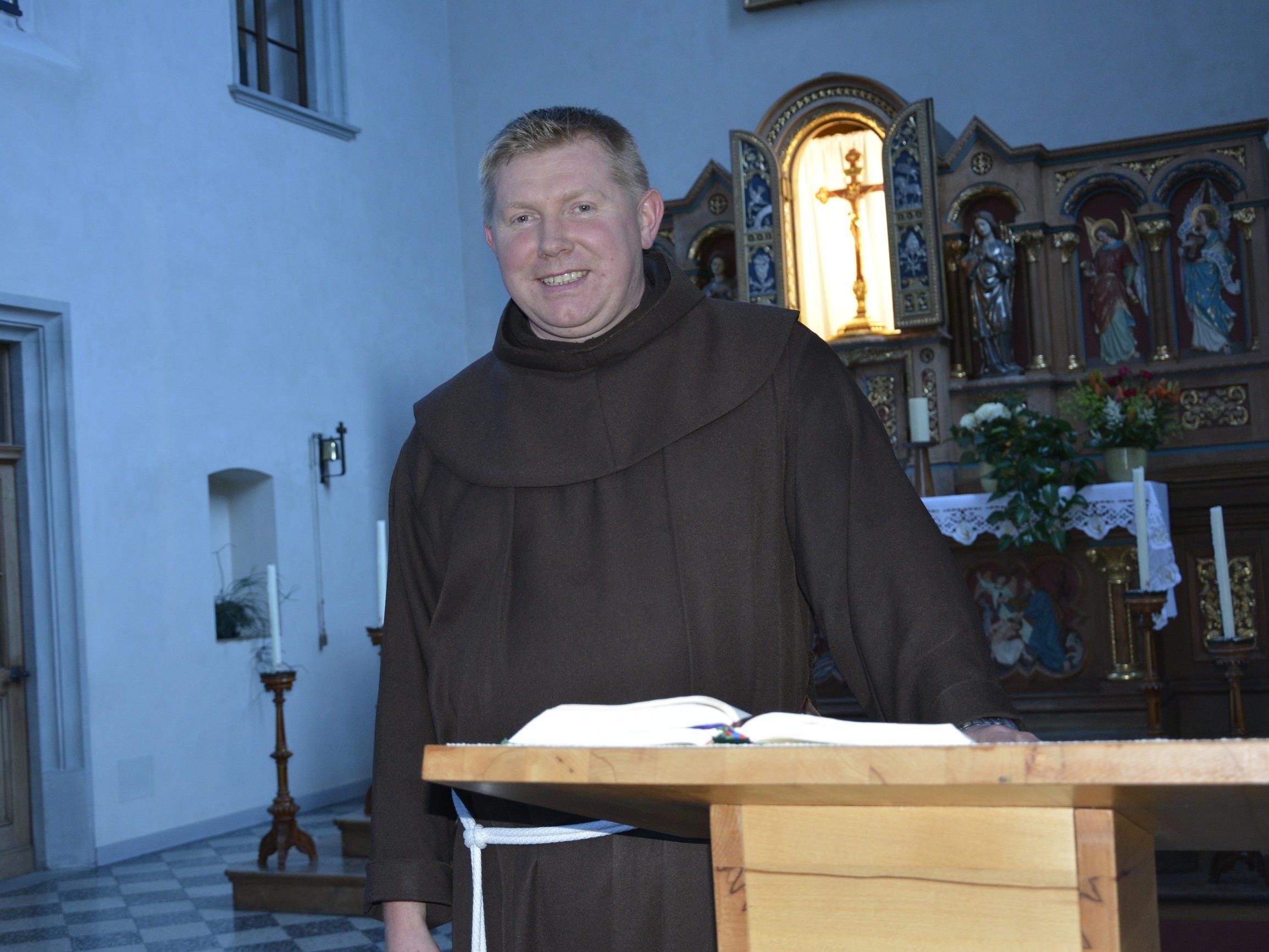 Bruder Simeon wirkte acht Jahre im Kloster in Dornbirn. Er übernimmt eine neue Aufgabe in Polen.