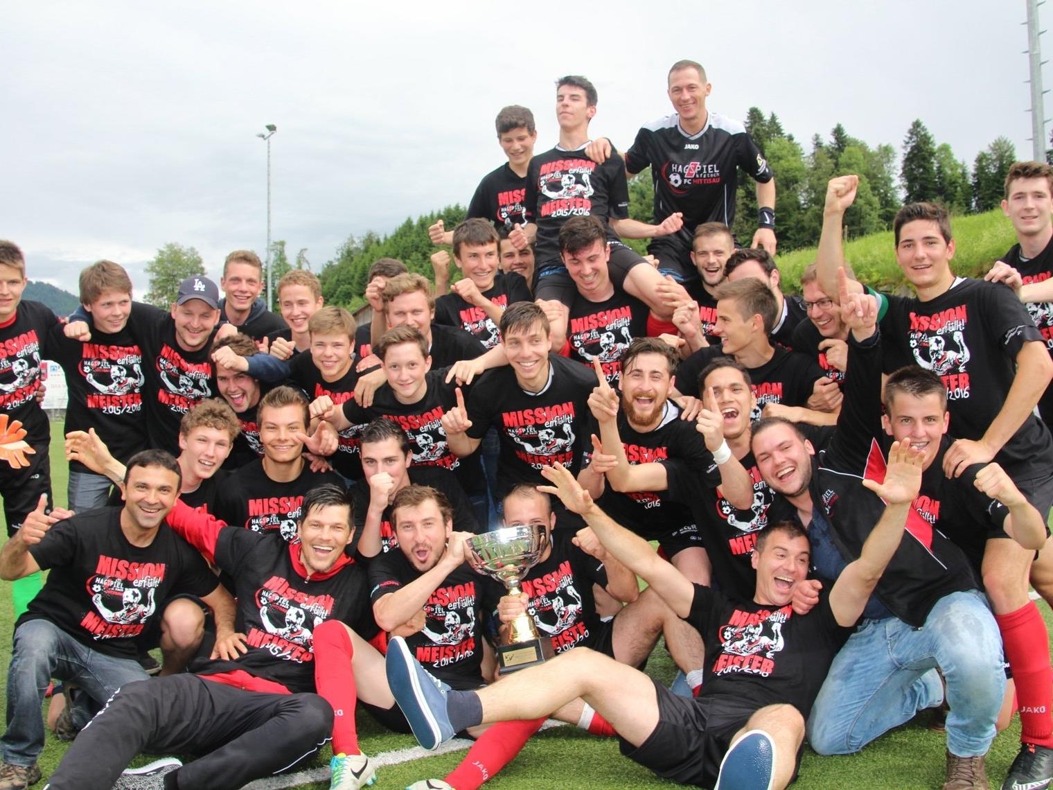 Der FC Hittisau wurde Meister in der 2. Landesklasse.