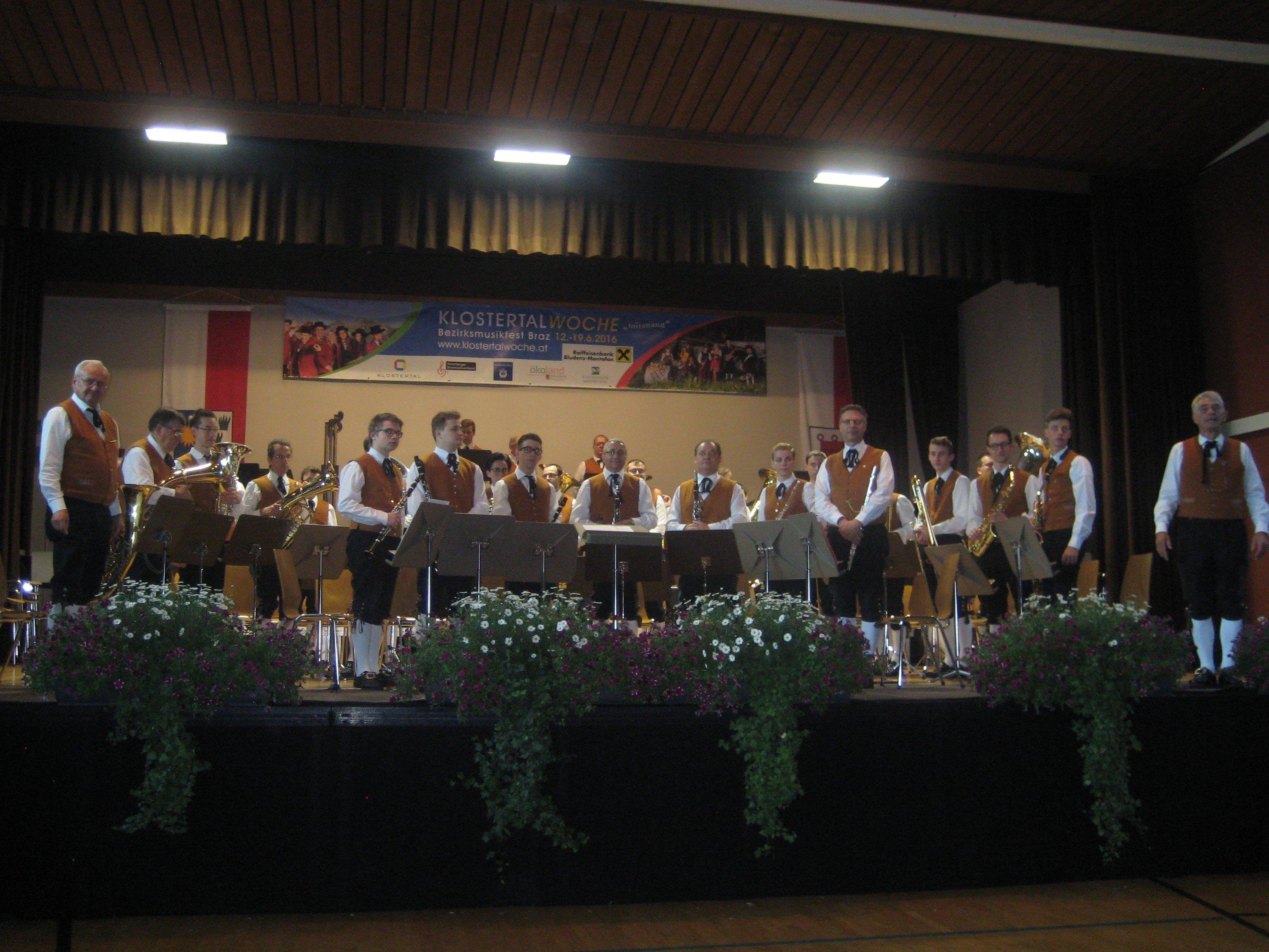 Die Harmoniemusik Bürs erreichte beim Wertungsspiel in Braz den ersten Platz.