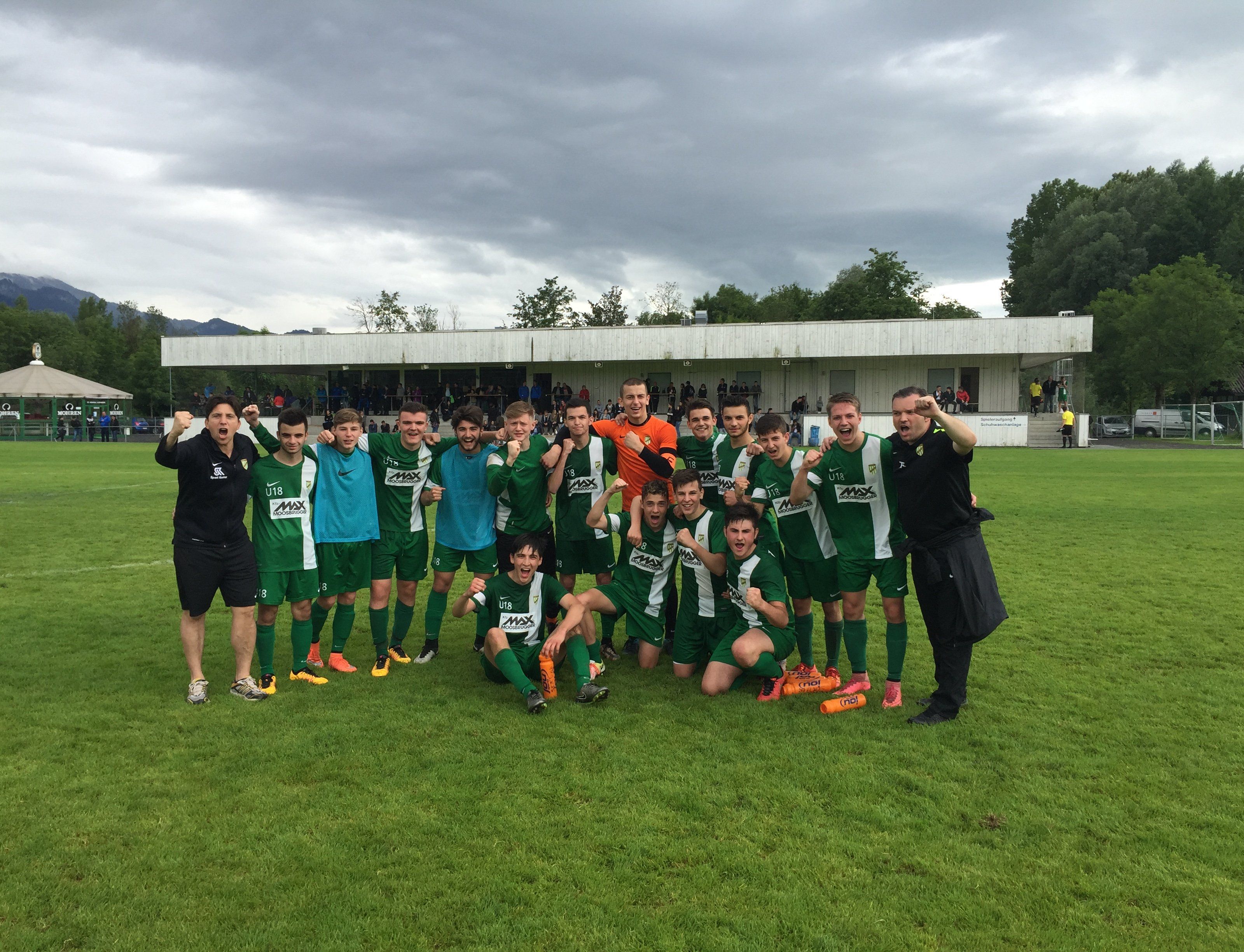 Austrias U18 feiert den Finaleinzug Austrias U18 feiert den Finaleinzug