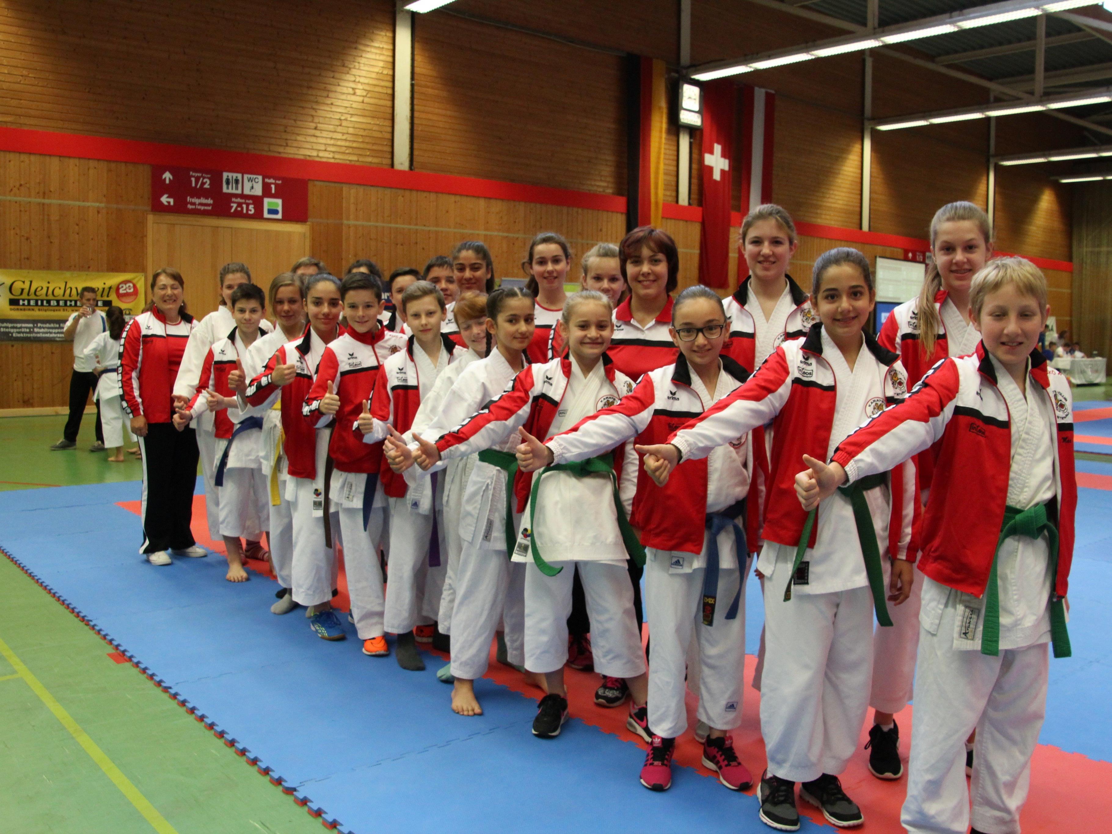 Erfolgreiche Sportler des Shotokan Karate Clubs Lustenau
