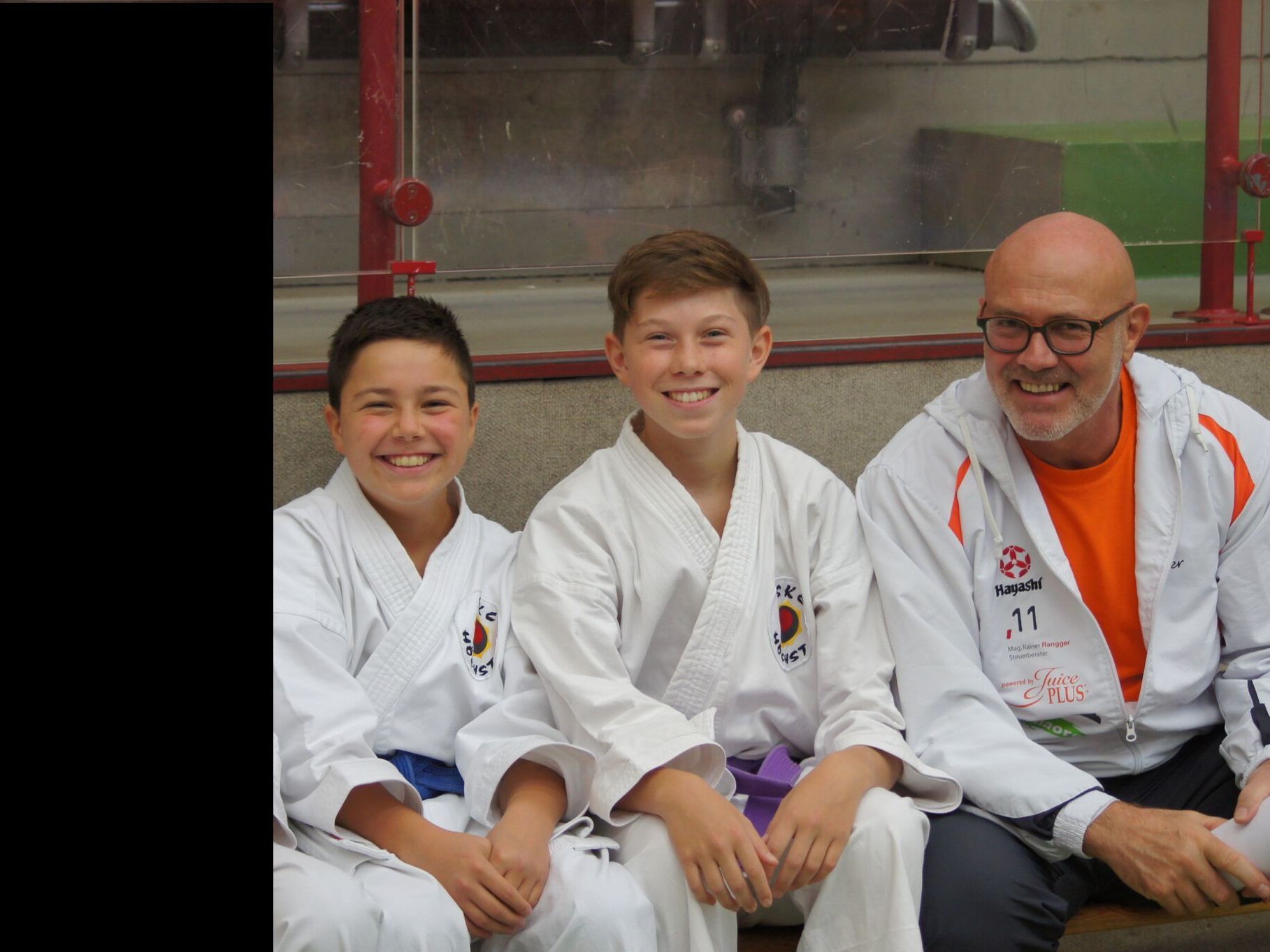 Deger Atilla, Wechner Matthias und Trainer Braitsch Walter Deger Atilla, Wechner Matthias und Trainer Braitsch Walter