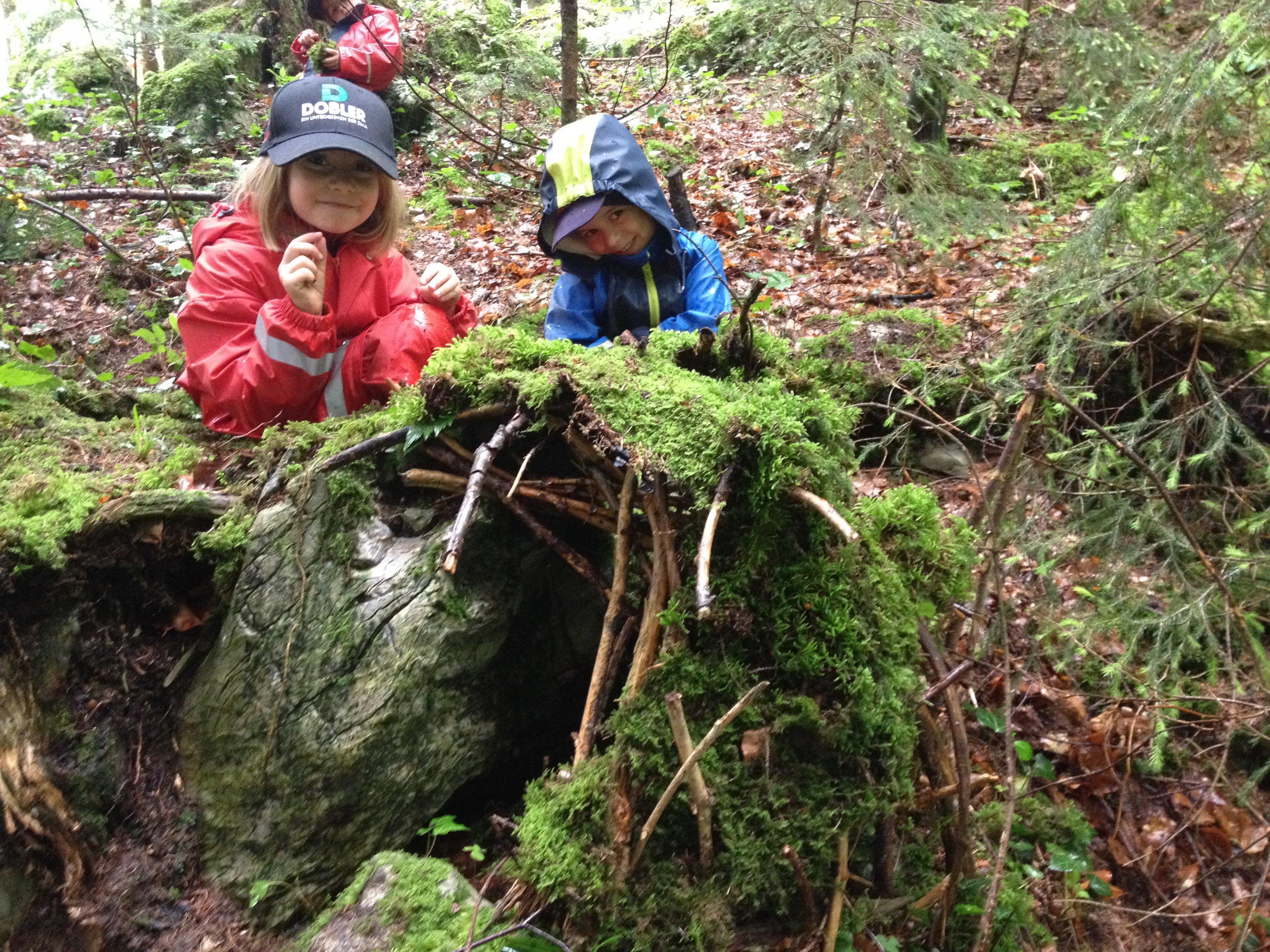 Die Kinder genossen die beliebte Waldwoche.