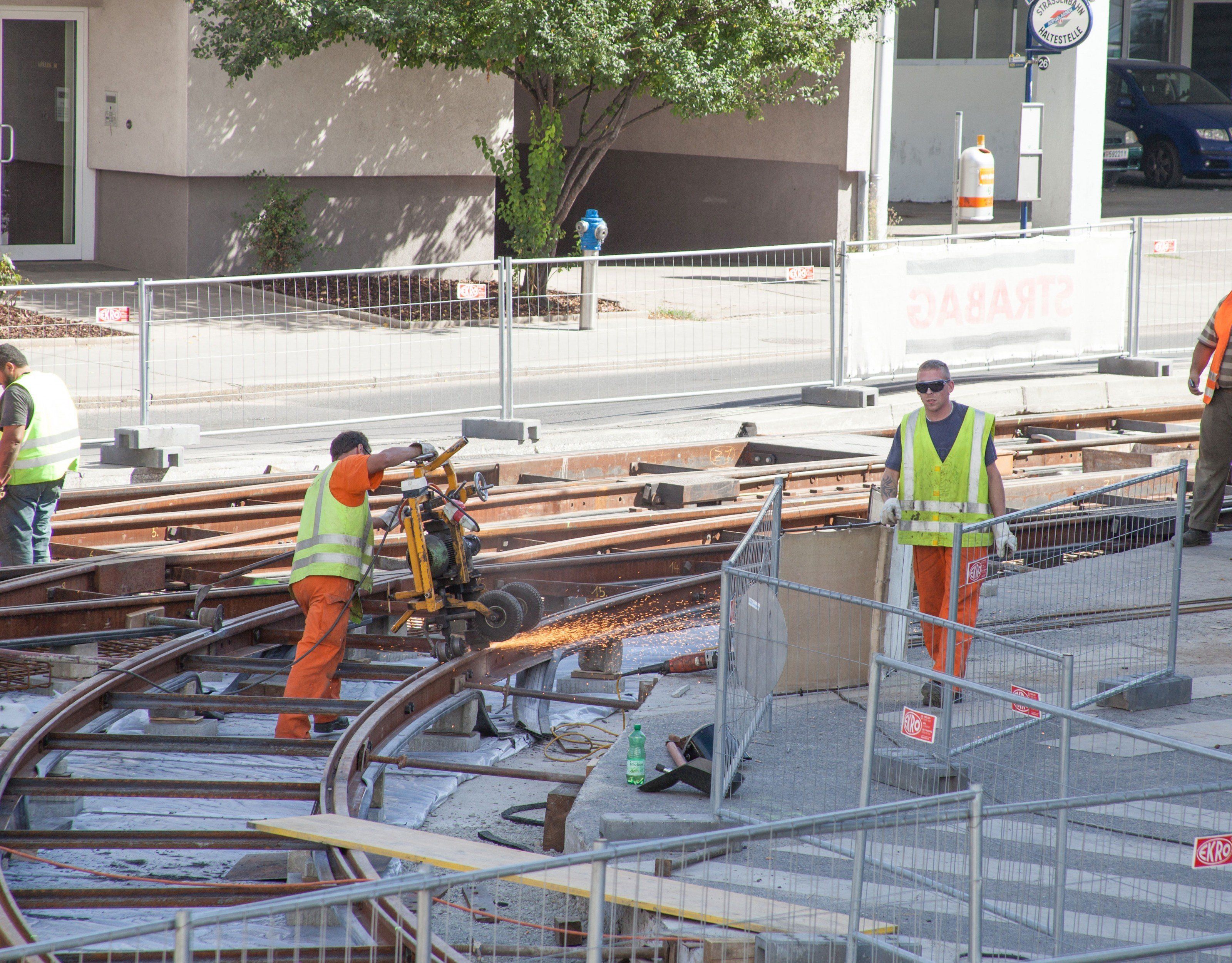 Bei den Wiener Linien stehen etliche Gleisbauarbeiten an Bei den Wiener Linien stehen etliche Gleisbauarbeiten an