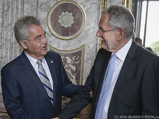 FIscher und sein wahrscheinlicher Nachfolger Alexander Van der Bellen FIscher und sein wahrscheinlicher Nachfolger Alexander Van der Bellen