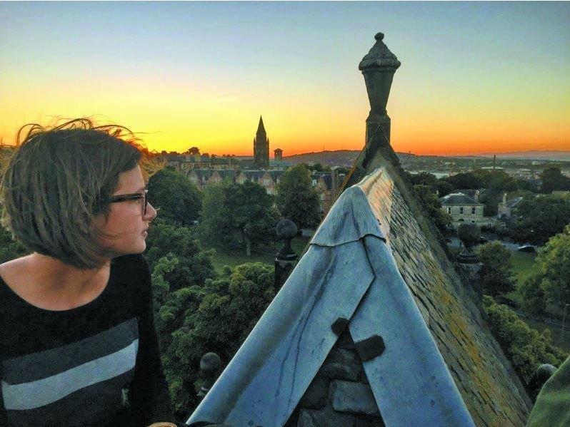 Blick über Edinburgh: Larissa (21) aus Hittisau studiert in der schottischen Hauptstadt Sozialpolitik und Politikwissenschaften.