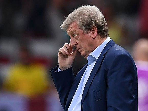Große Ernüchterung nach dem Spiel bei Englands Coach Roy Hodgson Große Ernüchterung nach dem Spiel bei Englands Coach Roy Hodgson