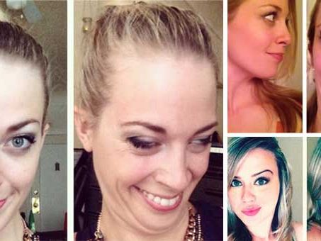 Hübsche Frauen versuchen ihre Gesichter so hässlich wie möglich darzustellen Hübsche Frauen versuchen ihre Gesichter so hässlich wie möglich darzustellen