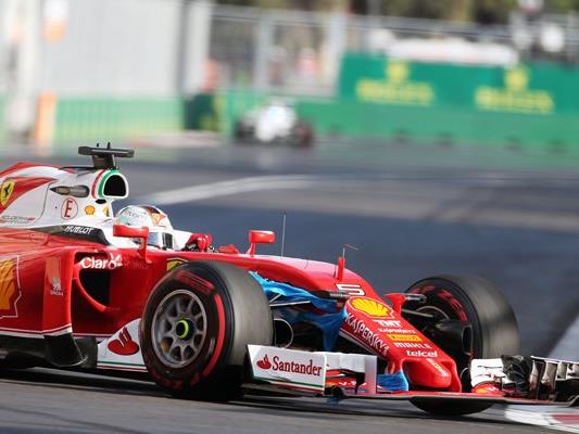 Sebastian Vettel lande in Baku hinter Nico Rosberg auf dem zweiten Rang.