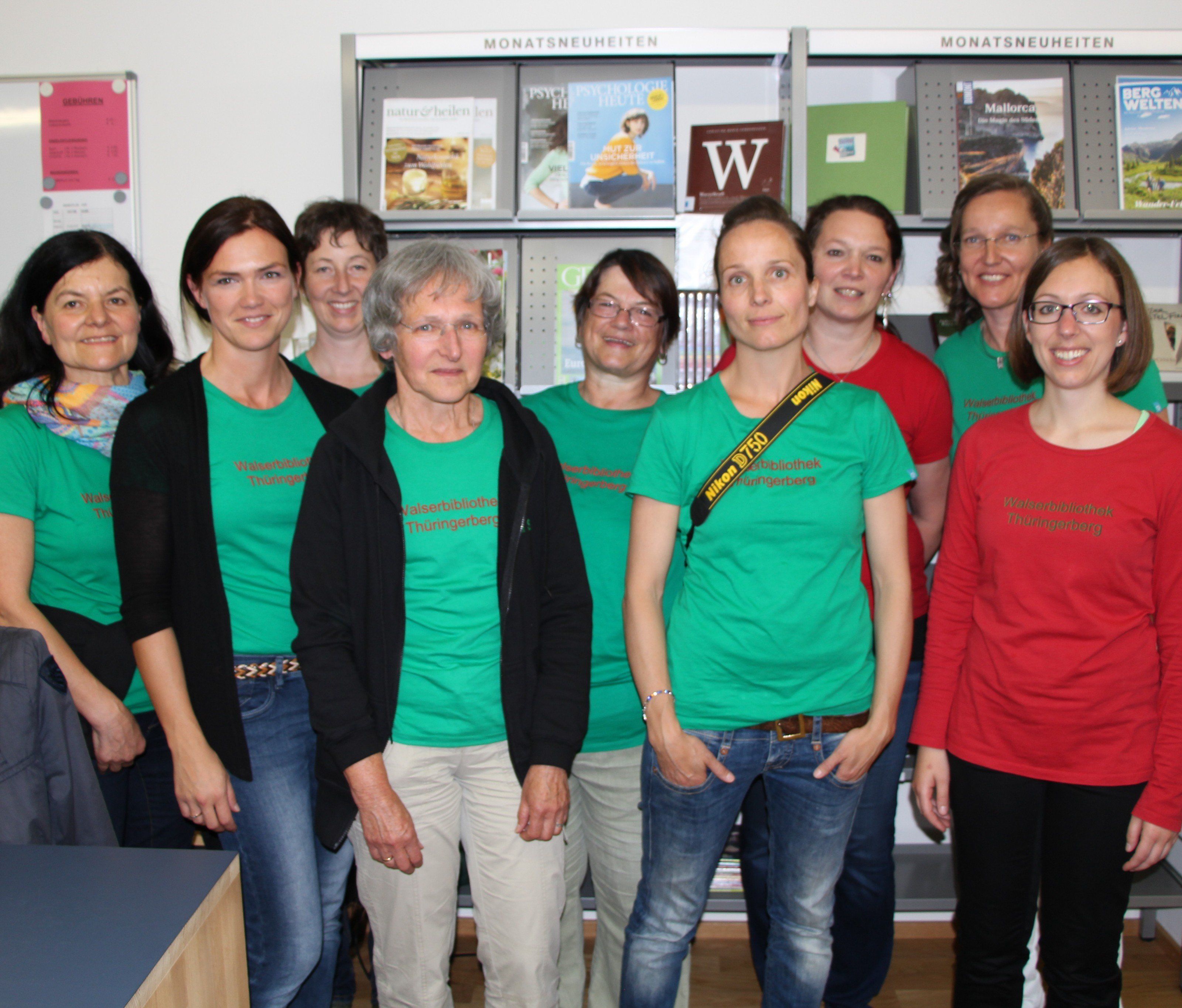 Das Team der Walserbibliothek Thüringerberg. Das Team der Walserbibliothek Thüringerberg.