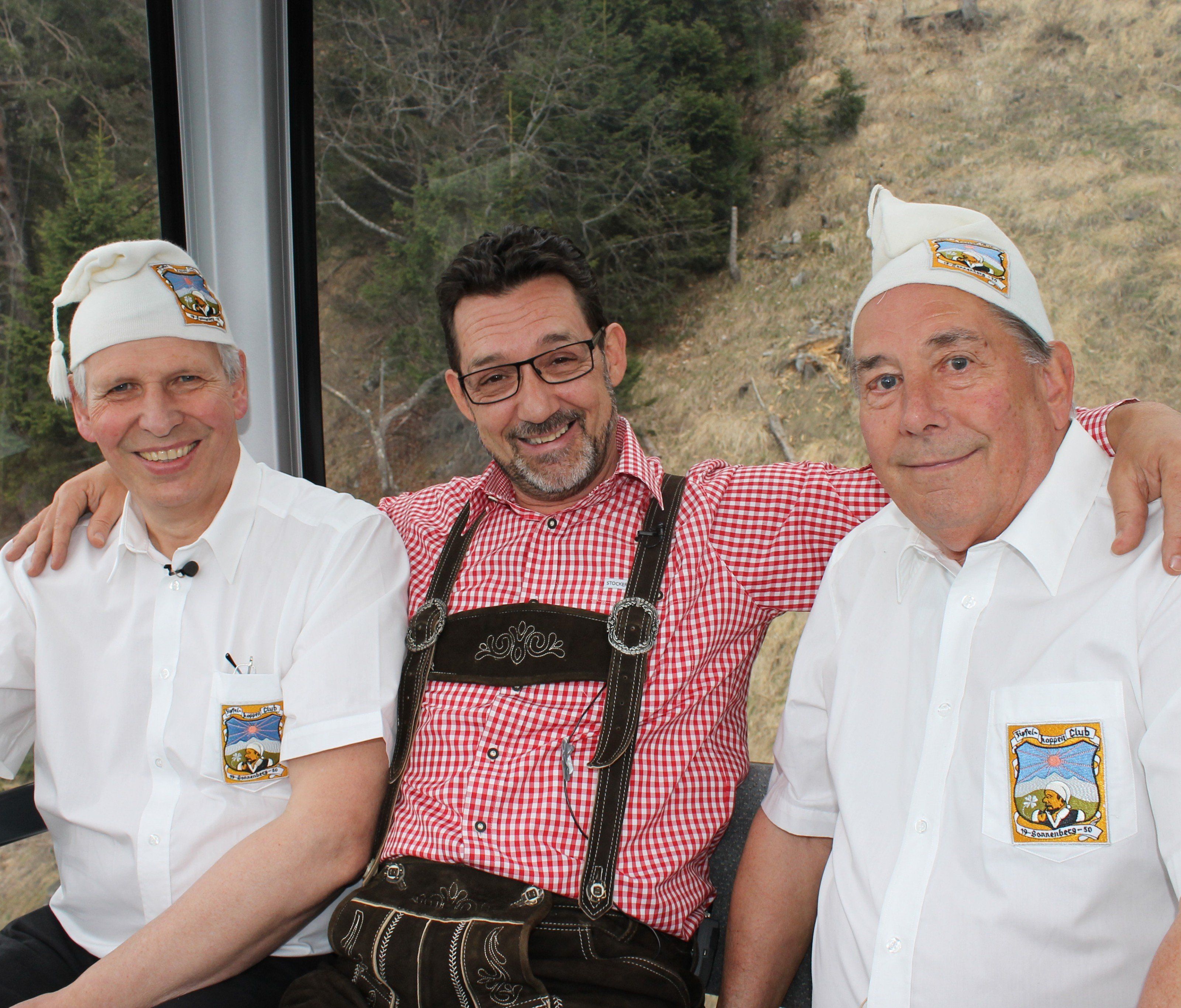 Mit Alfons und Peppi plaudert Andreas Seeburger über den Zipfelkappenklub Nüziders