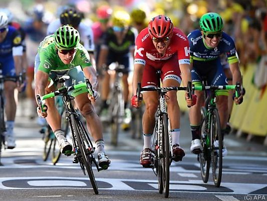 Peter Sagan fuhr als Erster ins Ziel Peter Sagan fuhr als Erster ins Ziel