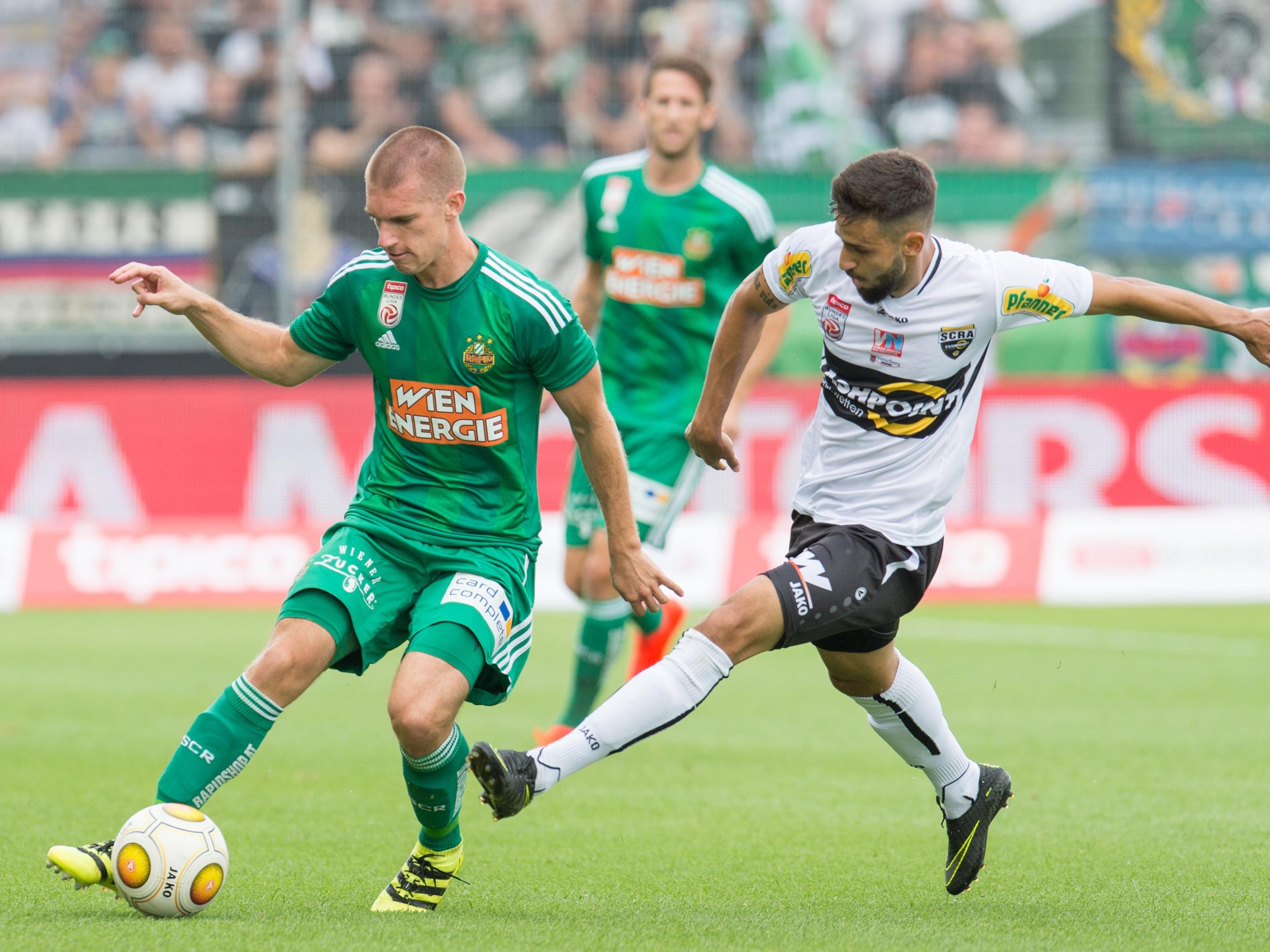 Altach feierte gegen Rapid einen verdienten 1:0-Sieg. Altach feierte gegen Rapid einen verdienten 1:0-Sieg.