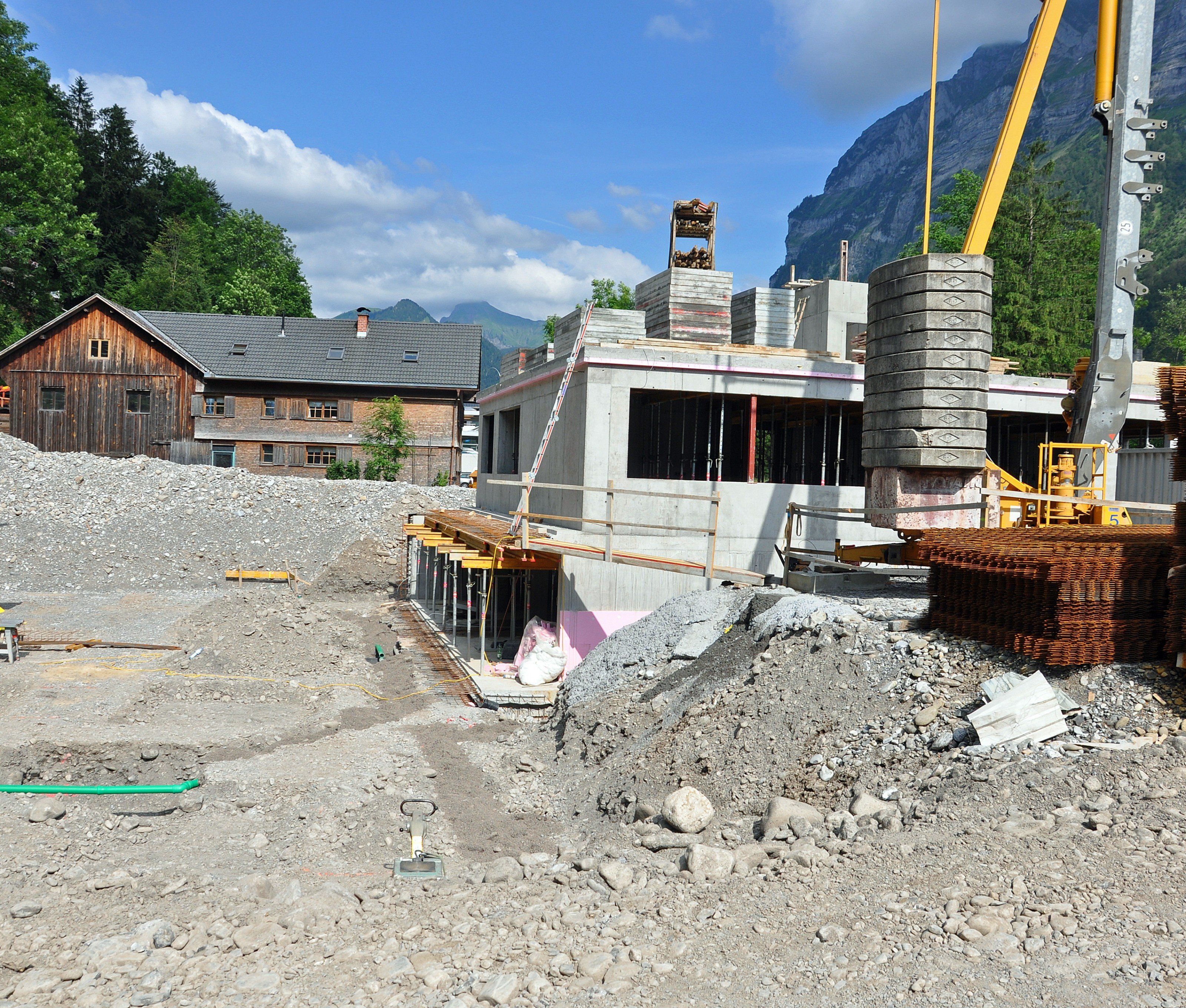 Am Rand von Mellau, in der Parzelle Brand entsteht ein neuer Gewerbepark. Am Rand von Mellau, in der Parzelle Brand entsteht ein neuer Gewerbepark.