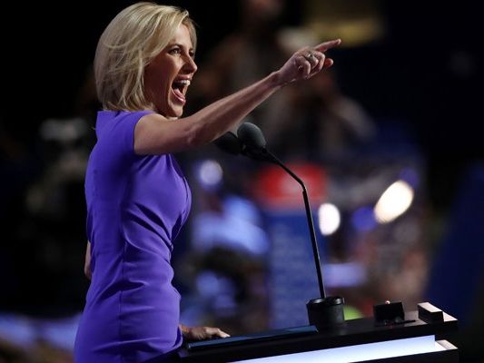 Laura Ingraham bei ihrer Rede auf dem republikanischen Parteitag in Cleveland. Laura Ingraham bei ihrer Rede auf dem republikanischen Parteitag in Cleveland.
